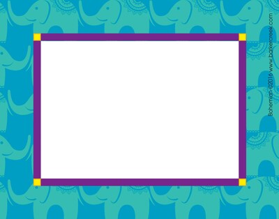 Barker Creek Self-adhesive Bohemian School Name Tags, 2.75 x 3.5, 45/Pack (BC1538)