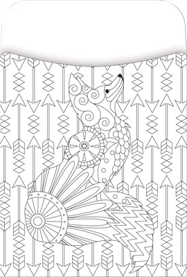 Barker Creek Color Me! Boho Library Pockets, 5.125" x 3.5", 30/Pack (BC1240)