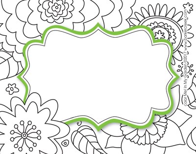 Barker Creek Color Me! In My Garden Name Badges & Self-Adhesive Labels, 45 Pieces Per Pack (BC1541)
