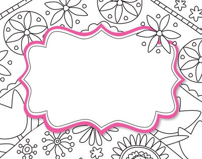 Barker Creek Color Me! In My Garden Name Badges & Self-Adhesive Labels, 45 Pieces Per Pack (BC1541)