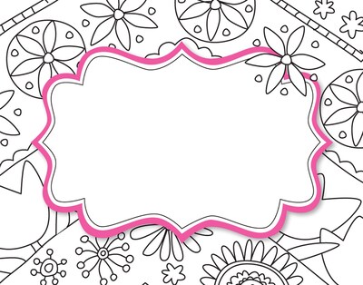 Barker Creek Self-adhesive Color Me! In My Garden School Name Tags, 2.75" x 3.5", 45/Pack (BC1541)