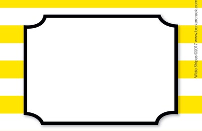 Barker Creek Self-adhesive Wide Stripes School Name Tags, 2.75" x 3.5", 45/Pack (BC1544)