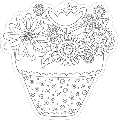 Barker Creek Color Me! In My Garden Double-Sided Accents, 36/Pack (BC2212)