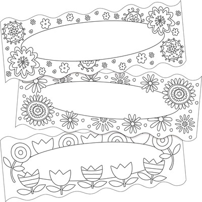 Barker Creek Color Me! In My Garden Double-Sided Accents, 36/Pack (BC2212)