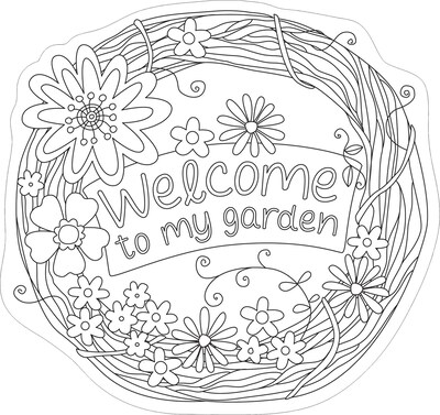 Barker Creek Color Me! In My Garden Double-Sided Accents, 36 Pieces Per Pack (BC2212)