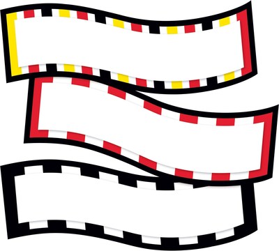Barker Creek Buffalo Plaid & Wide Stripes Double-Sided Accents, 36 Pieces Per Pack (BC2213)
