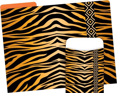 Barker Creek Tiger Folder & Pocket Set, 42 Pieces Per Set (BC3548)