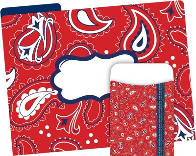 Barker Creek Bandana Folder & Pocket Set, 42 Pieces Per Set (BC3597)