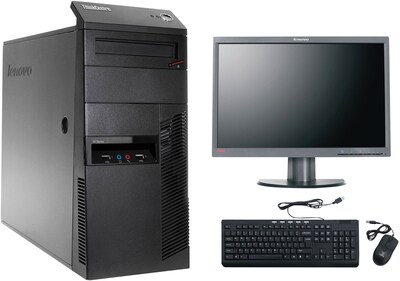Refurbished Lenovo Thinkcentre M90 All in One Tower with a 22 Refurbished LCD Monitor, Intel i5, 1TB HDD, 6GB DDR3 RAM