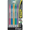 Pilot G2 Metallics Retractable Gel Pens, Fine Point, Assorted Ink, 5/Pack (34404)
