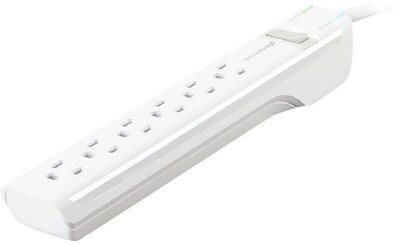 360 Electrical Suite+™ 6 Outlets Surge Protector, White