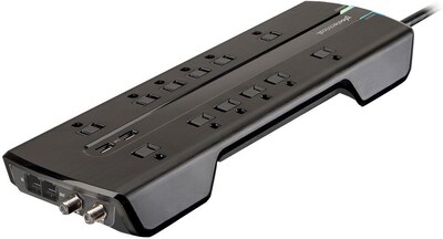360 Electrical Producer3.4™ 12 Outlets 2 USB Coaxial Surge Protector