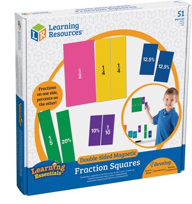 Double-Sided Magnetic Fraction Squares