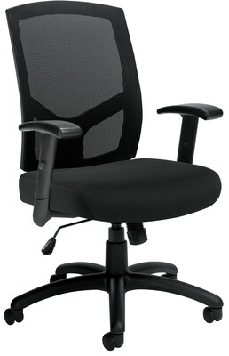 Offices To Go Mesh Back High Back Manager Chair, Black (OTG11516B)