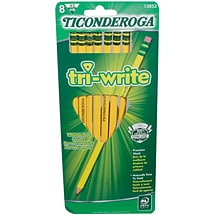 Ticonderoga Wooden Pencil, 0.7mm, #2 Soft Lead, 8/Pack (13852)