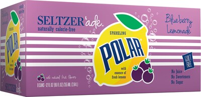 Polar® Blueberry Lemonade Seltzerade, 12 oz. Cans, 24/Pack (1000377)