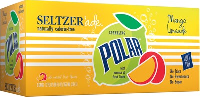 Polar® Mango Limeade Seltzerade, 12 oz. Cans, 24/Pack (1000375)