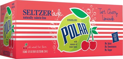 Polar® Tart Cherry Limeade Seltzerade, 12 oz. Cans, 24/Pack (1000347)