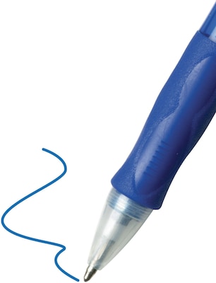 BIC Velocity Retractable Ballpoint Pens, Blue Ink, 1.0mm, 36/Pack (VLG261-BLU)