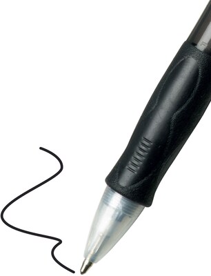 BIC Velocity Retractable Ballpoint Pens, Medium Point, 1.0mm, Black Ink, 36/Pack (VLG361-BLK)