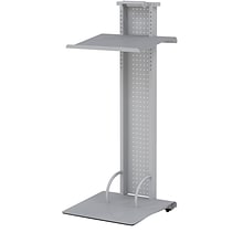 Safco Lighted Lectern, 51H, Silver, (1050LTSLV)