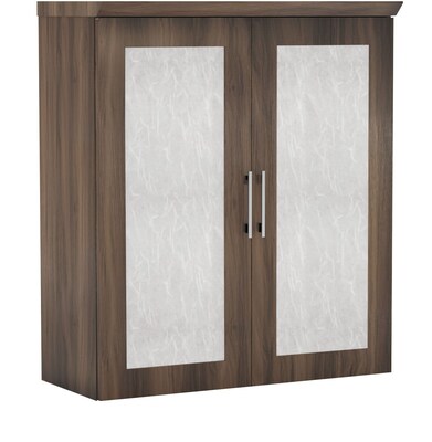 Safco Sterling 36 Storage Cabinet with Acrylic Doors, Textured Brown Sugar (STSCADTBS)