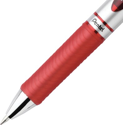 Pentel® EnerGel RTX Liquid Gel Pen, 0.7mm, Red, 3/Pack (BL77BP3B)