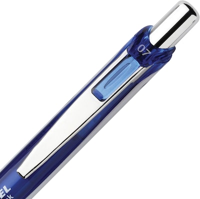 Pentel EnerGel Retractable Gel Pen, Medium Point, Blue Ink (BL77-C)