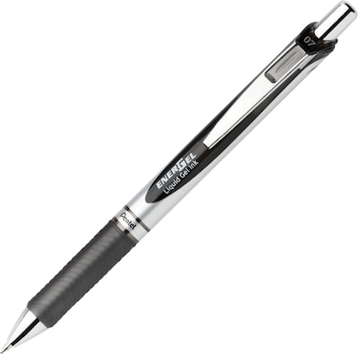 Pentel EnerGel Retractable Gel Pen, Medium Point, Black Ink (BL77-A)