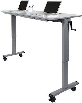 Luxor 71W Sit & Stand Desk, Melamine (STAND-NESTC-72)