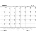 2018 House of Doolittle 22 x 17 Desk Pad Calendar Refill, Black (126)
