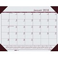 2018 House of Doolittle 22 X 17 Desk Pad Calendar EcoTones Gray (124-42)