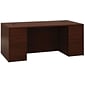 HON® 10500 Series™ Double Pedestal Desk with Full Pedestals, 29 1/2"H x 72"W x 36"D, Mahogany (105890NN)