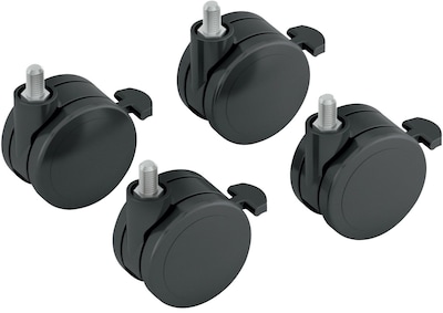 HON® Height-Adjustable Base Caster Add-On Kit, Black, 4/Pack (HONHABCASTER) NEXT2017