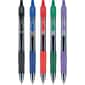 Pilot G2 Retractable Gel Pens, Fine Point, Assorted Ink, 5/Pack (31079)