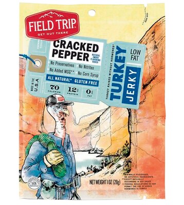 Field Trip Cracked Pepper Turkey Jerky, 2.2 Oz., 12/CT