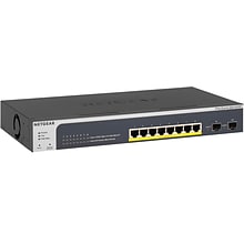 NETGEAR ProSAFE 8-Port Gigabit PoE+ Smart Managed Switch with 2 SFP Ports (GS510TPP)