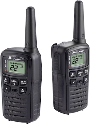 MIDLAND RADIO X-Talker T10 Portable Two-Way Radio, Black, 2/Pack (T71VP3)