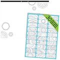 Blueline DoodlePlan Notes Coloring 22 x 17 Desk Pad, Mandala, 30 Sheets (A2917314P)