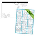 Blueline DoodlePlan Notes Coloring 17-3/4 x 10-7/8 Desk Pad, Mandala, 30 Sheets (A2917004P)