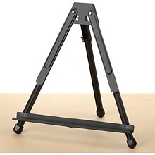 Tabletop Display Easel with Integrated Support Wings, 14, Black