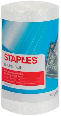 Staples® 3/16 Bubble Roll, 12x25, Roll (27161)