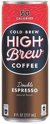 High Brew Coffee, Double Expresso, 8 Oz., 12/Pack (HBC00500)