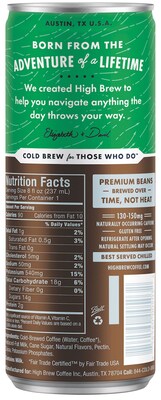 High Brew Coffee, Dark Chocolate Mocha, 8 Oz., 12/Pack (HBC00503)