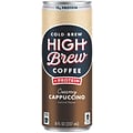 High Brew Coffee, Creamy Cappuccino + Protein, 8 Oz., 12/PK
