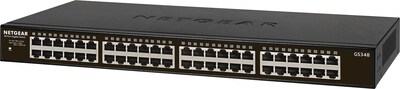 NETGEAR 48-port Gigabit Ethernet Rackmount Unmanaged Switch (GS348)