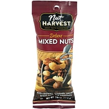 Nut Harvest Deluxe Salted Mixed Nuts, 2.75 oz., 8 Bags/Pack (295-00005)