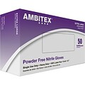Ambitex® Powder Free Nitrile Gloves, Blue, 8 mil, XL, 500/CT (NXL8201)