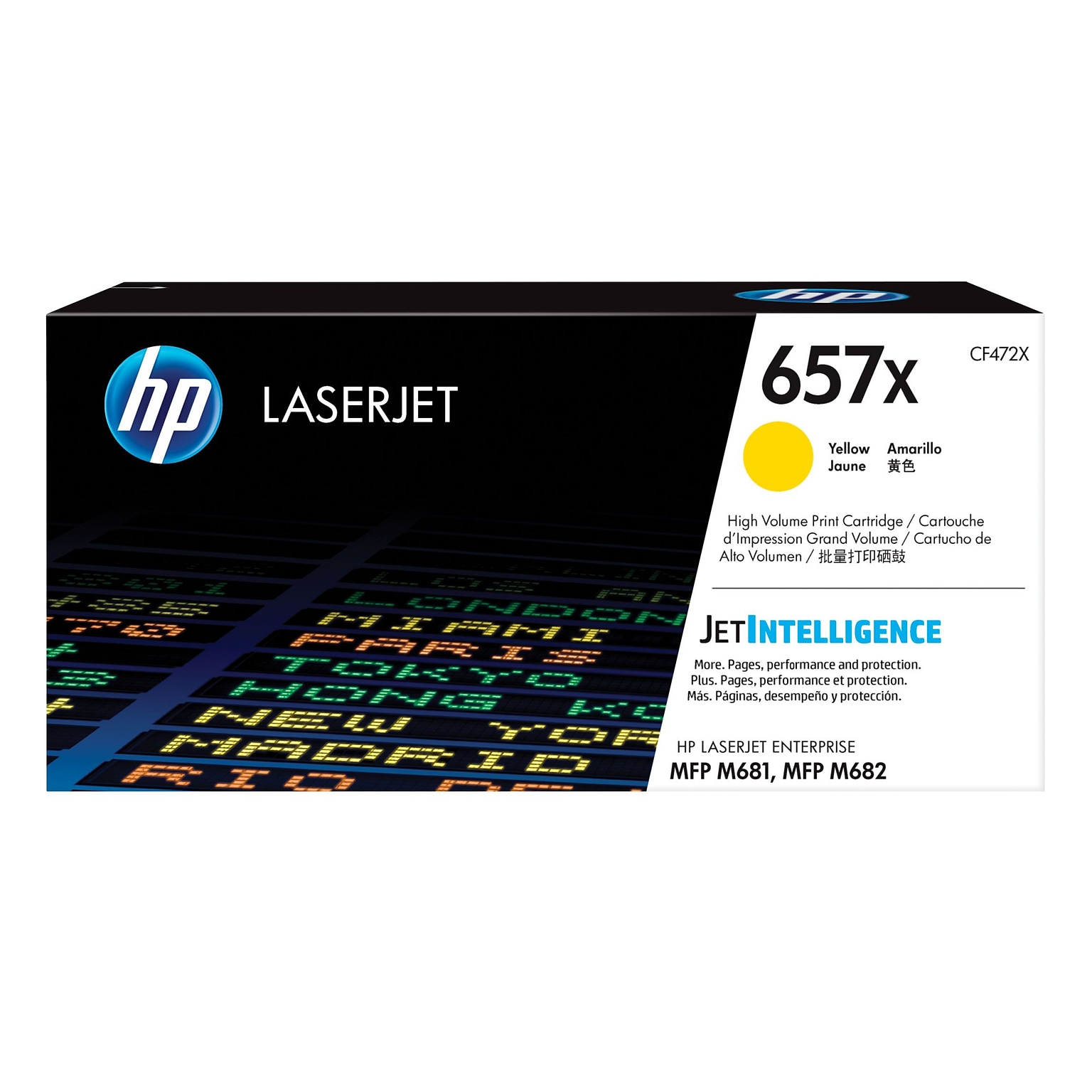 HP 657X Yellow High Yield Toner Cartridge (CF472X)