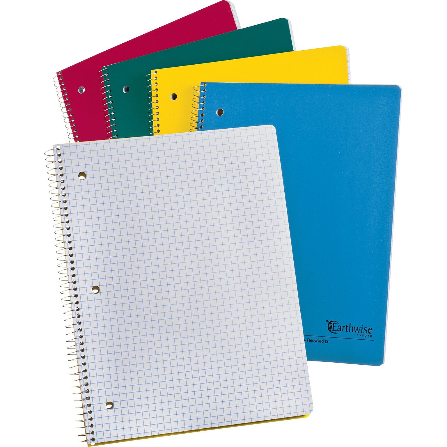 Oxford Earthwise 1-Subject Notebook, 8.5 x 11, Quad, 80 Sheets (25-451R)